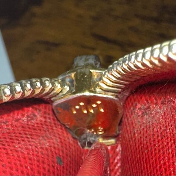 Prada Saffiano Leather Zip Around Coin Purse Wallet Red - Picture 11 of 16